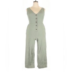 GAP Green Jumpsuit with Relaxed Wide-Leg Design